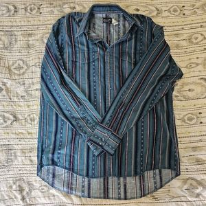 Vintage wrangler pearl snap